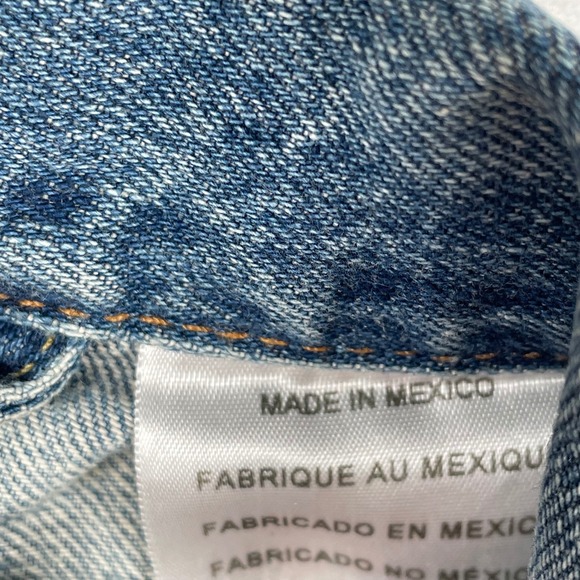 Levi's Denim Jacket Patches Chevrolet Plant Security The Forgotten Majority L - Picture 3 of 8